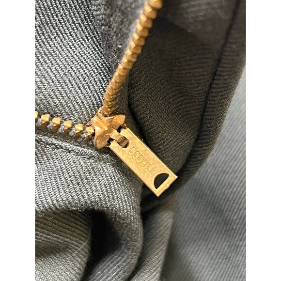 Vintage 1982 U.S. Military Wool Serge Dress Trousers Men’s 29S Scovill Zip 28x24 - Picture 3 of 16